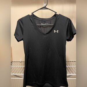 Under Armour black v-neck Heat Gear tee-shirt